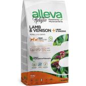 Alleva Holistic Adult Lamb & Venision Medium/Maxi корм для взрослых собак средних и крупных пород с ягненком, олениной, коноплей и женьшенем (целый мешок 14 кг)